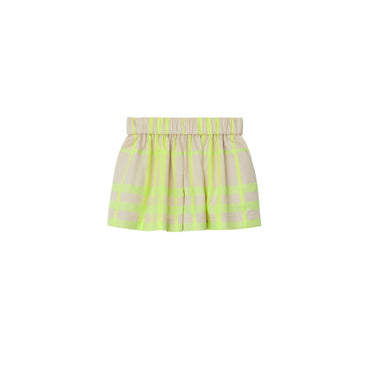 Check Cotton Blend Shorts - Vivid Lime IP Check