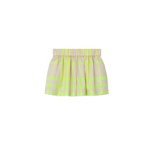 Check Cotton Blend Shorts - Vivid Lime IP Check