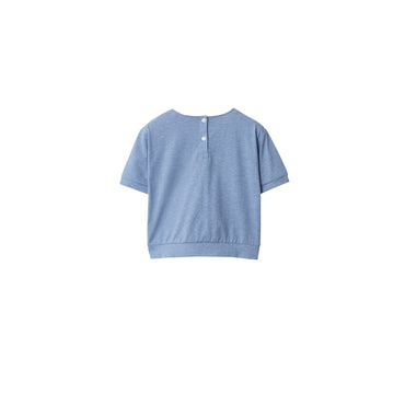 Cotton T-shirt - Light Blue Melange