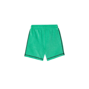 Cotton Blend Towelling Shorts - Bright Jade
