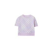 Check Cotton T-shirt - Pastel Lilac IP Check