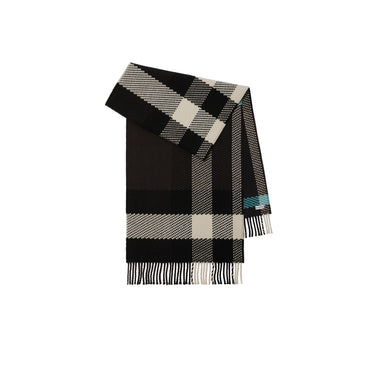 Check Wool Scarf - Otter