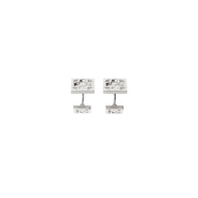 Rose Monogram Cufflinks - Silver