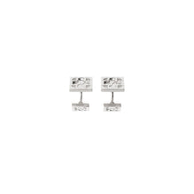 Rose Monogram Cufflinks - Silver
