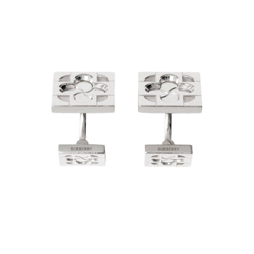 Rose Monogram Cufflinks - Silver
