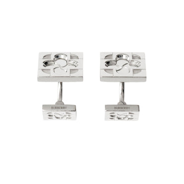 Rose Monogram Cufflinks - Silver