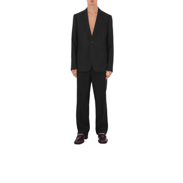 Wool Tailored Trousers - Black