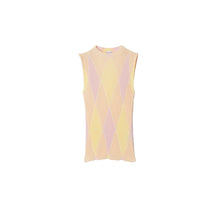 Argyle Cotton Silk Top - Cameo IP Pattern