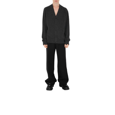 Cashmere Cardigan - Dark Grey Melange