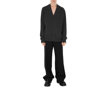 Cashmere Cardigan - Dark Grey Melange