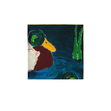 Duck Cashmere Silk Scarf - Multicolour