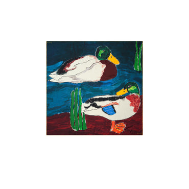 Duck Cashmere Silk Scarf - Multicolour