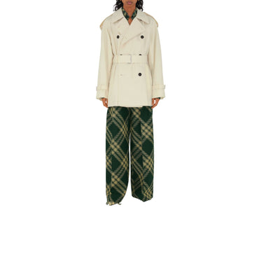 Short Gabardine Trench Coat - Calico