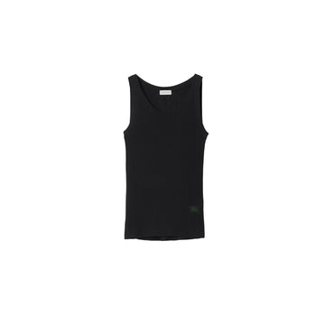 Rib Knit Vest - Black