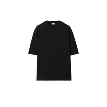 Striped Cotton T-shirt - Black