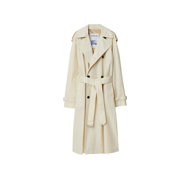 Long Gabardine Trench Coat - Calico