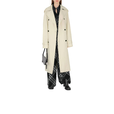 Long Gabardine Trench Coat - Calico
