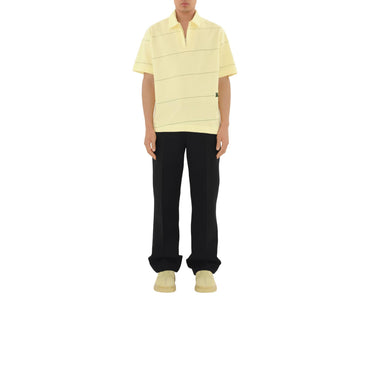 Striped Cotton Polo Shirt - Sherbet