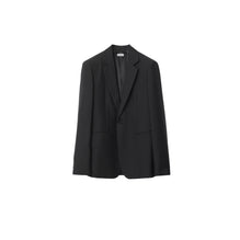 Wool Tailored Jacket - Black