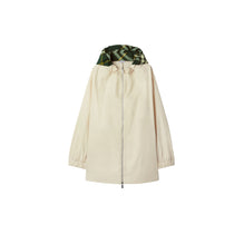 Check Hood Gabardine Parka - Soap