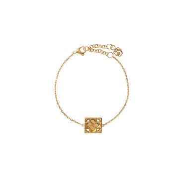 Rose Monogram Bracelet - Gold
