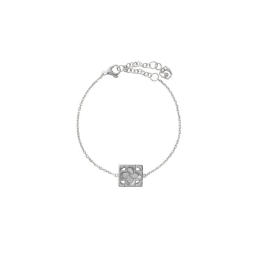 Rose Monogram Bracelet - Silver