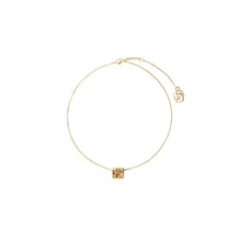 Rose Monogram Necklace - Gold