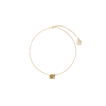 Rose Monogram Necklace - Gold