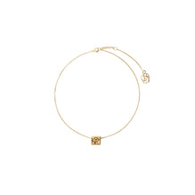 Rose Monogram Necklace - Gold