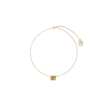 Rose Monogram Necklace - Gold