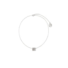 Rose Monogram Necklace - Silver