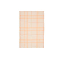 Check Wool Silk Scarf - Cameo