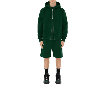 Cotton Zip Hoodie - Ivy