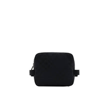 Check Jacquard Travel Pouch - Black