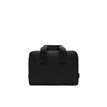 Check Jacquard Briefcase - Black