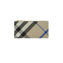 Large Check Bifold Wallet - Lichen