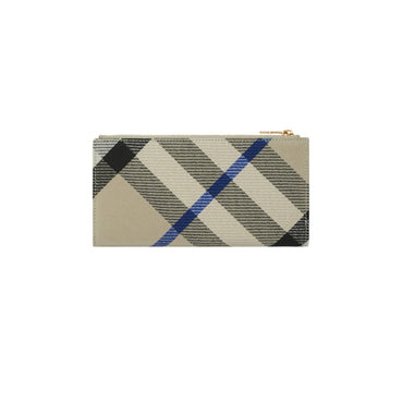 Large Check Bifold Wallet - Lichen