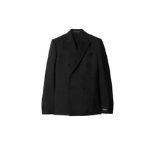 Wool Silk Tailored Jacket - Black