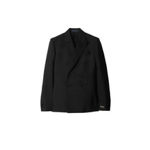 Wool Silk Tailored Jacket - Black