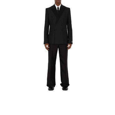Wool Silk Tailored Jacket - Black