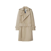 Mid-length Cotton Silk Trench Coat - Oat