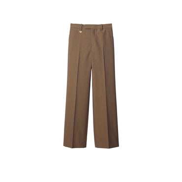 Wool Tailored Trousers - Tawny