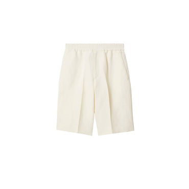 Canvas Tailored Shorts - Pearl