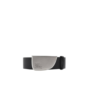 Leather Shield Belt - Black