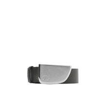 Leather Shield Belt - Coal