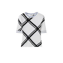 Check Cotton Top - Black/White