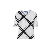 Check Cotton Top - Black/White