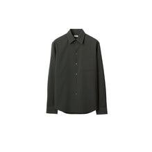 Striped Wool Shirt - Granite