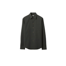 Striped Wool Shirt - Granite