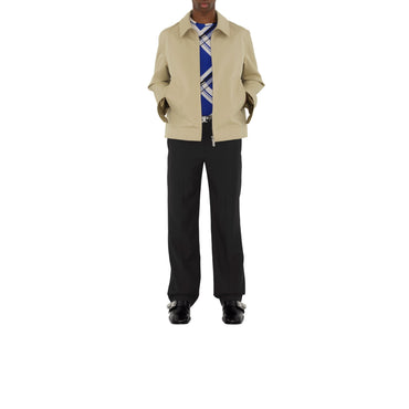 Cotton Silk Harrington Jacket - Hunter